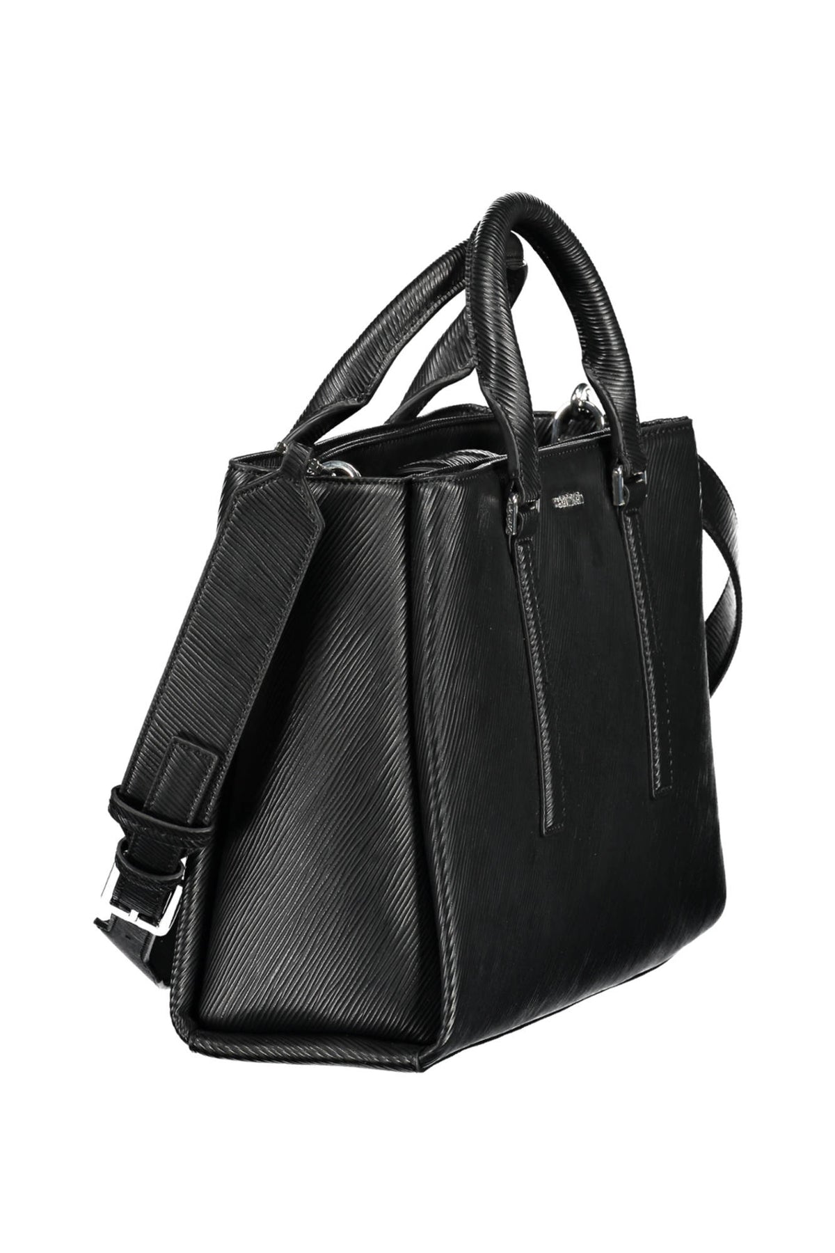 Sac femme noir Calvin Klein – 2 anses, fermeture à clip