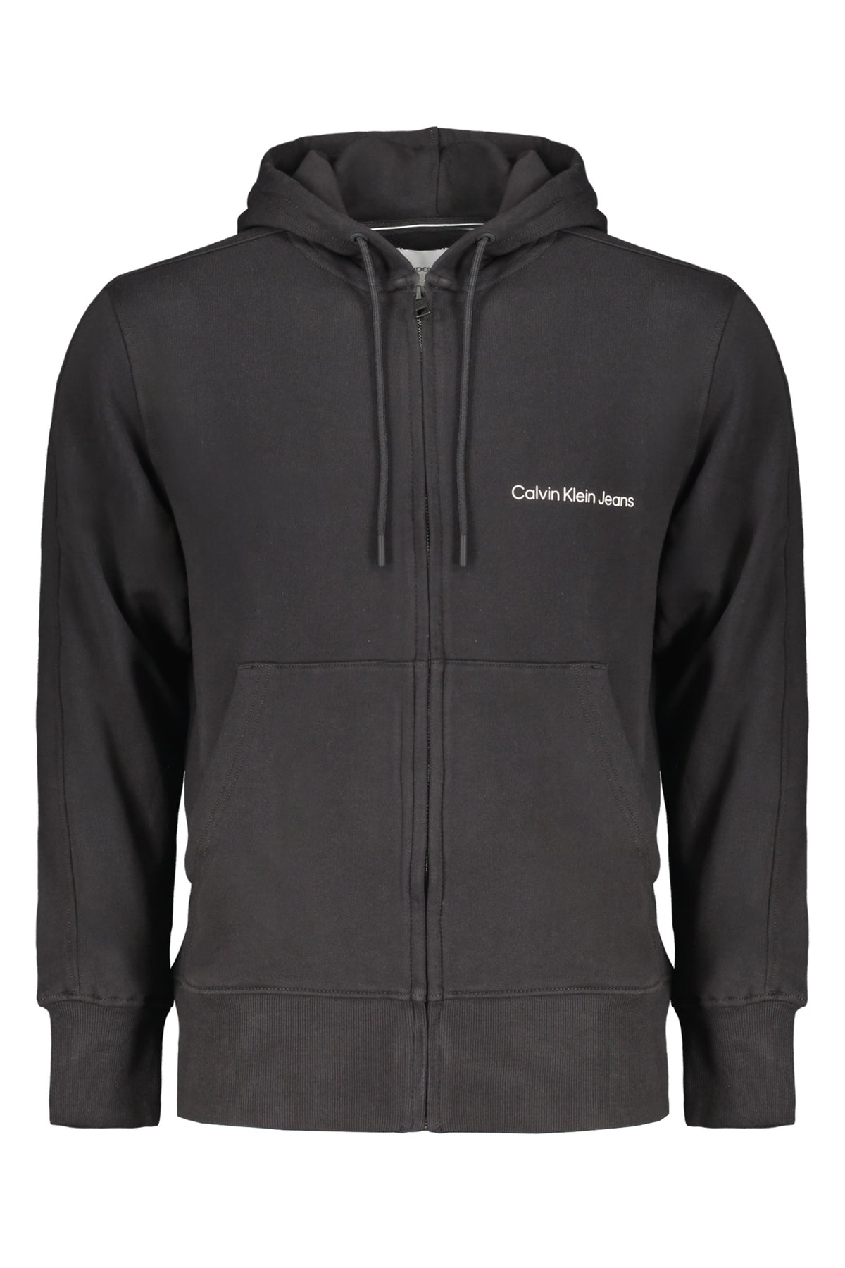 Sweat zippé homme Calvin Klein noir
