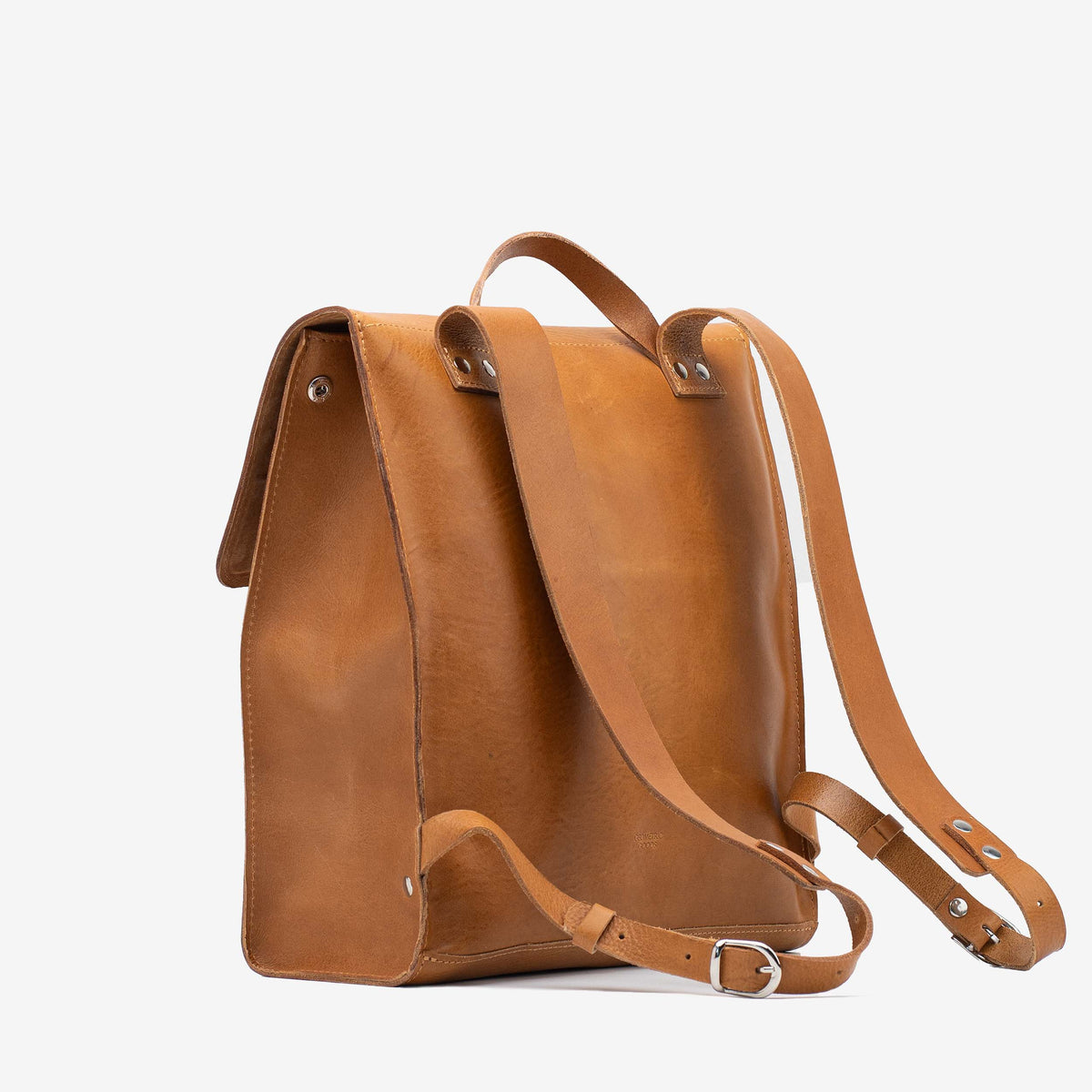 Sac à dos en cuir – Fibonacci (camel)
