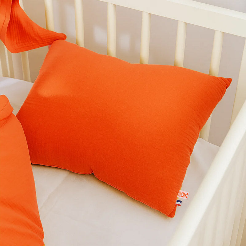 coussin en coton biologique fraise papate bebe