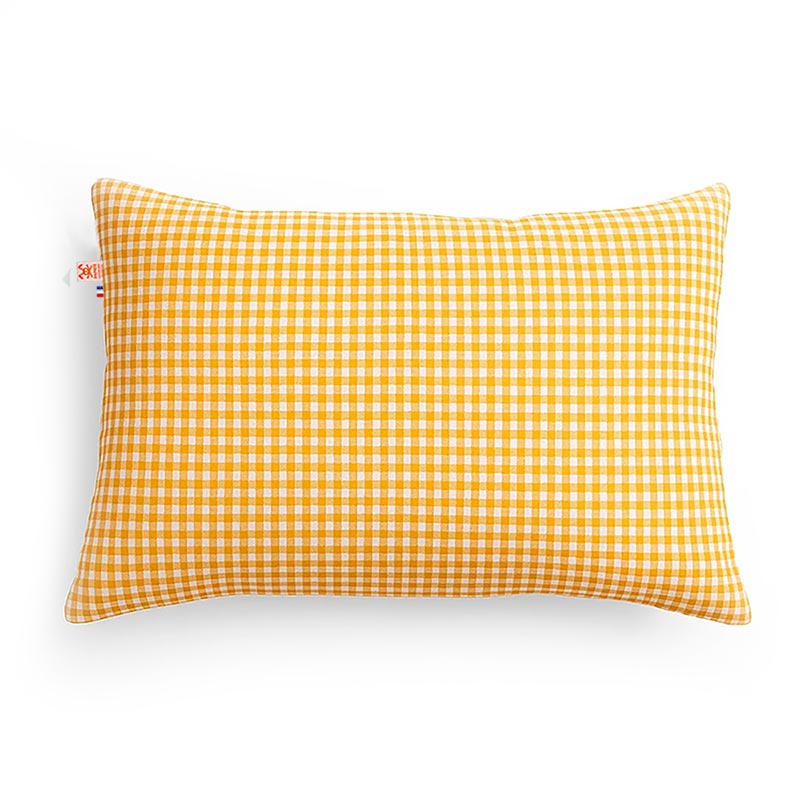 coussin vichy en coton bio papate