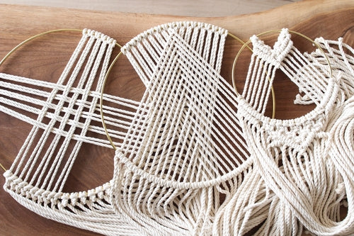 Suspension murale macramé attrape-rêves