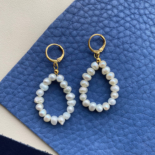 Boucles d'oreilles pendantes perle – modèles variés