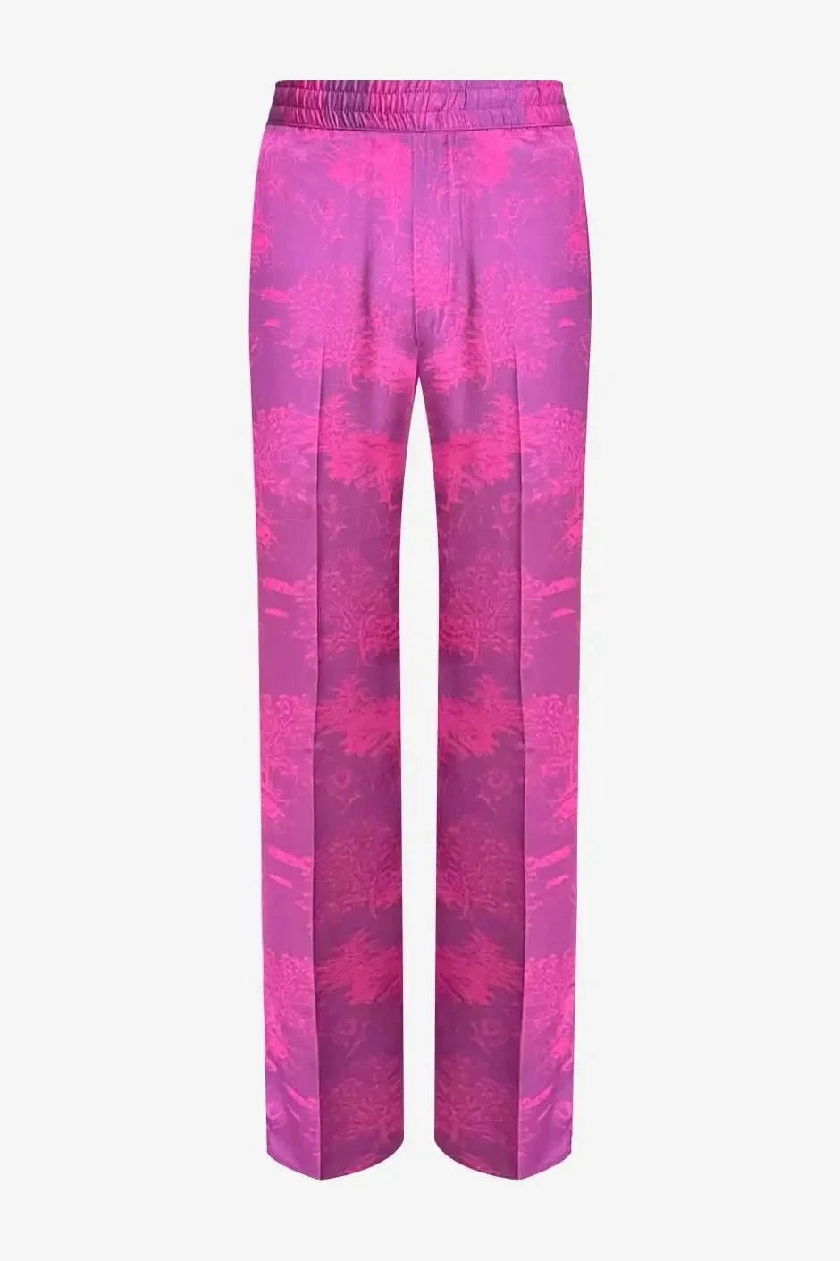 Pantalon 100 % soie imprimé savane – Made in France