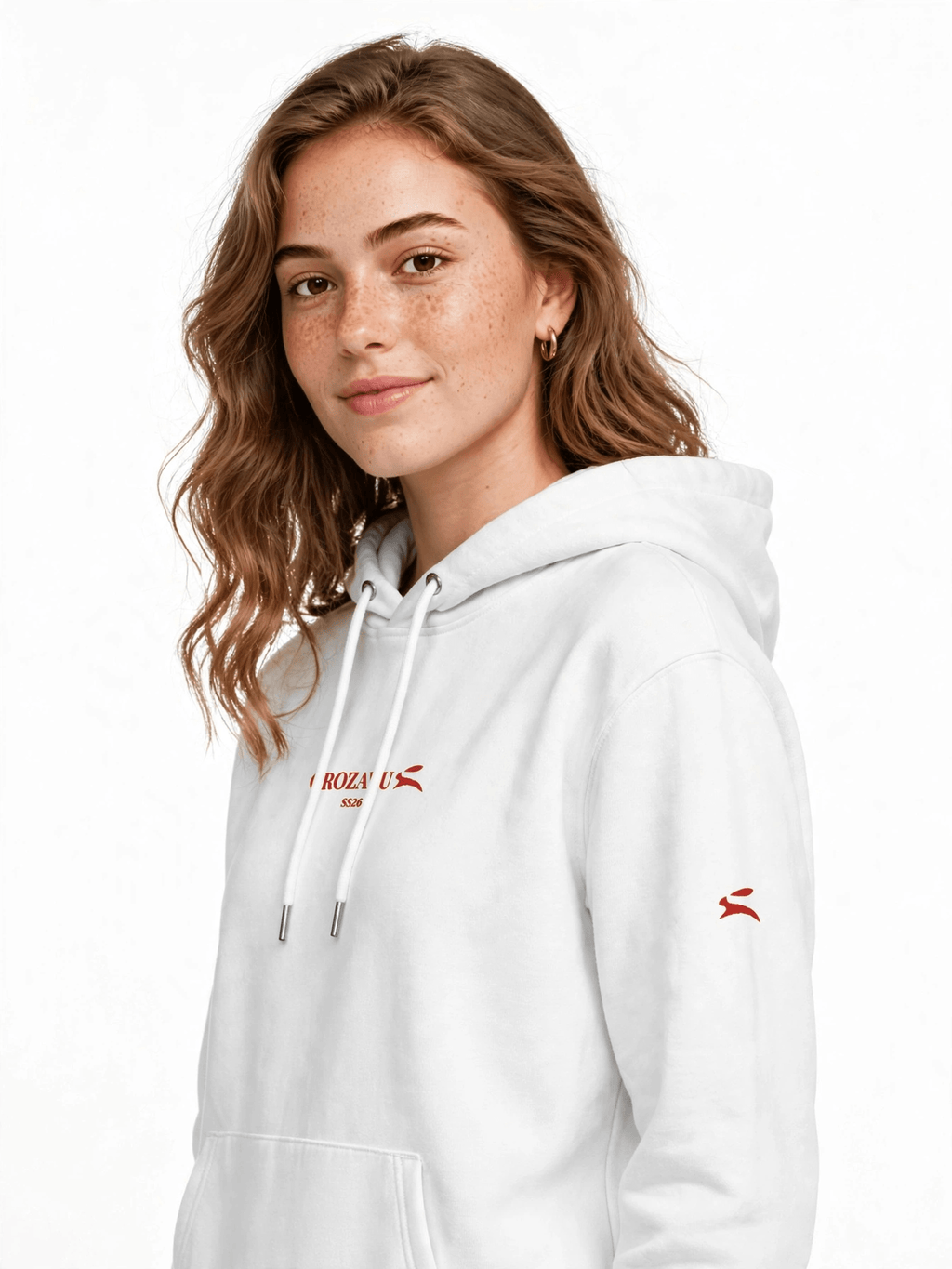 Pure Cotton Hoodie — Metal Eyelets