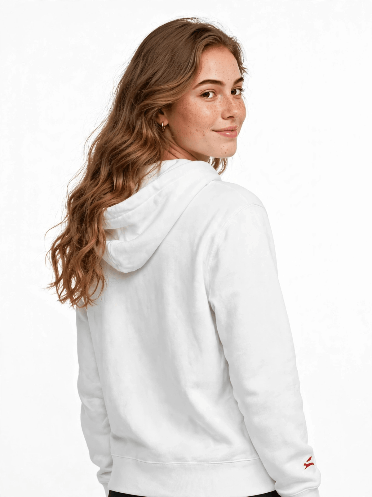 Pure Cotton Hoodie — Metal Eyelets