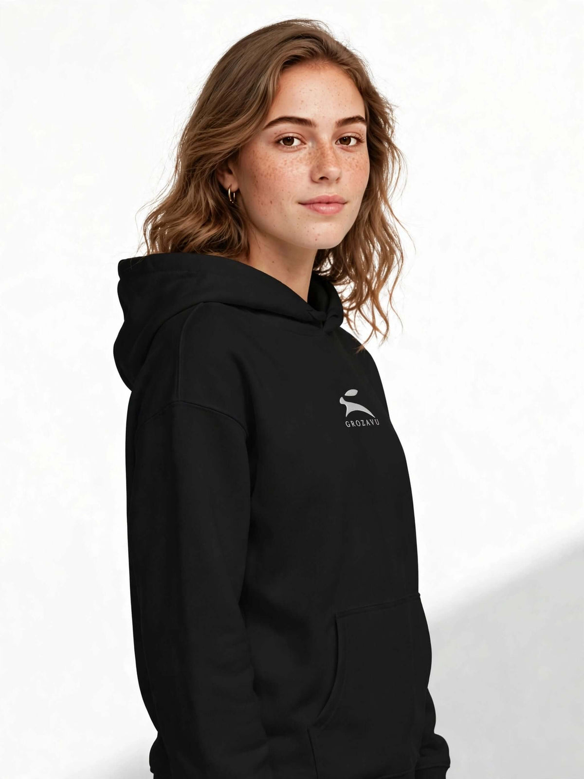 Suede-Finish Hoodie — 350 g/m²