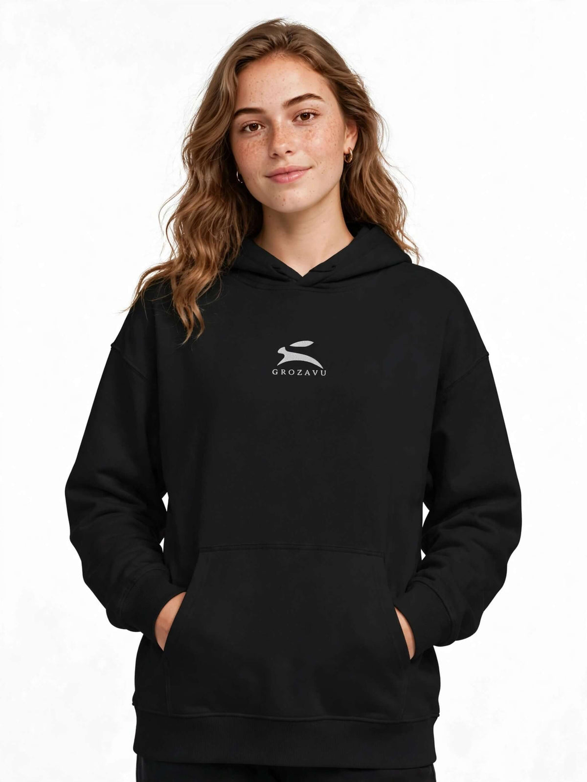Suede-Finish Hoodie — 350 g/m²