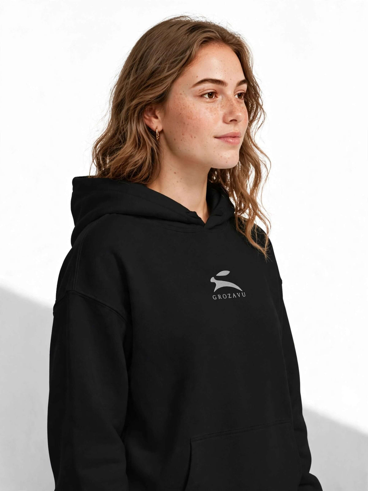 Suede-Finish Hoodie — 350 g/m²