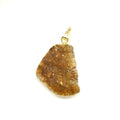 Pendentif amas de citrine orange