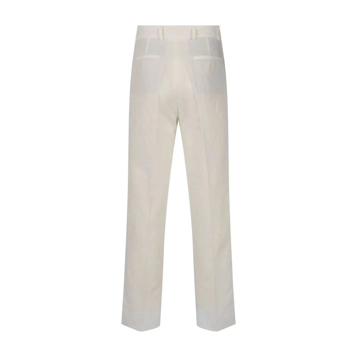Pantalon à pinces en lin blanc – Made in France