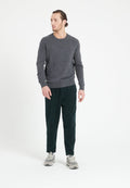 Pull col rond homme en cachemire gris anthracite - LUKE 2