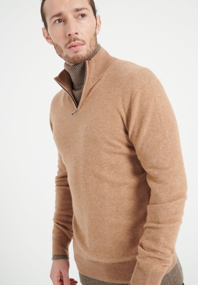 Pull camionneur homme en cachemire camel - LUKE 4