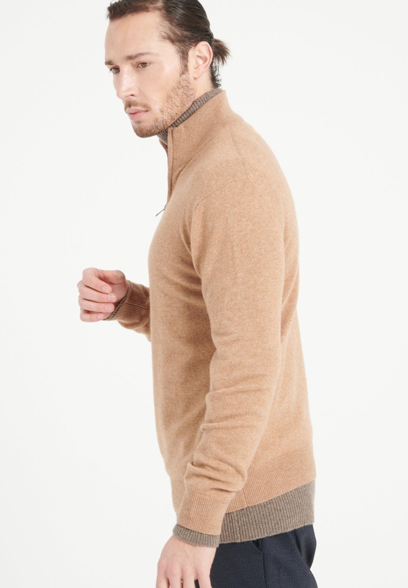Pull camionneur homme en cachemire camel - LUKE 4