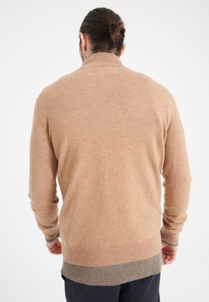 Pull camionneur homme en cachemire camel - LUKE 4
