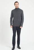 Pull camionneur homme en cachemire gris anthracite - LUKE 4