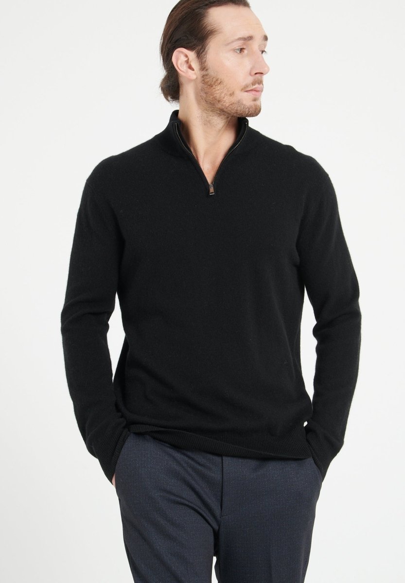 Pull camionneur homme en cachemire noir - LUKE 4