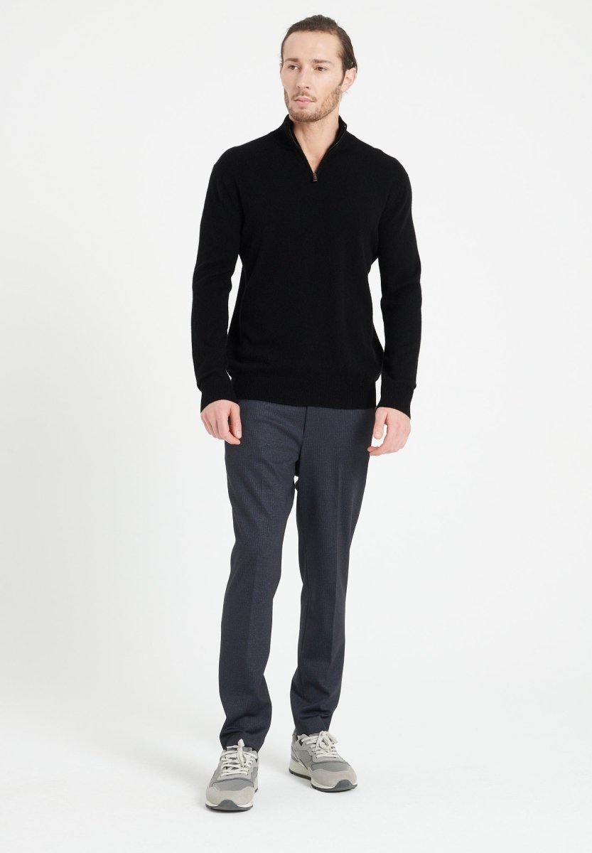 Pull camionneur homme en cachemire noir - LUKE 4