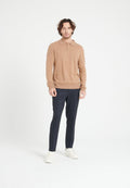 Polo manches longues homme en cachemire camel - LUKE 5