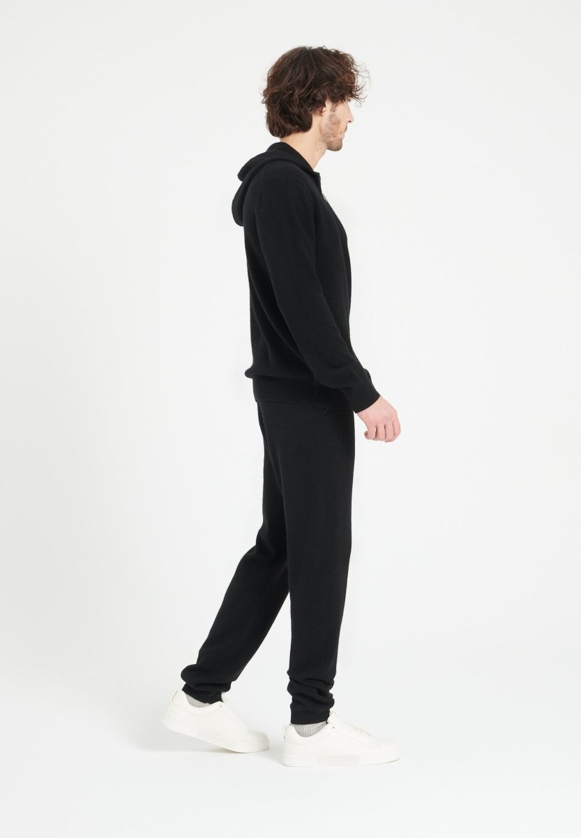 Pantalon homme en cachemire noir - LUKE 7