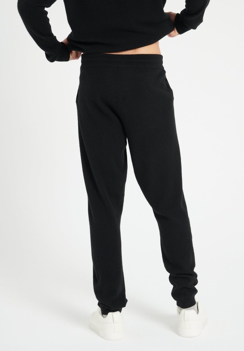 Pantalon homme en cachemire noir - LUKE 7