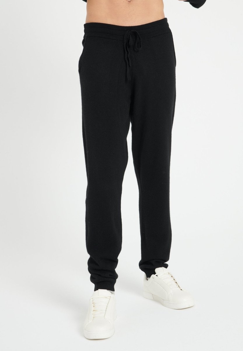 Pantalon homme en cachemire noir - LUKE 7