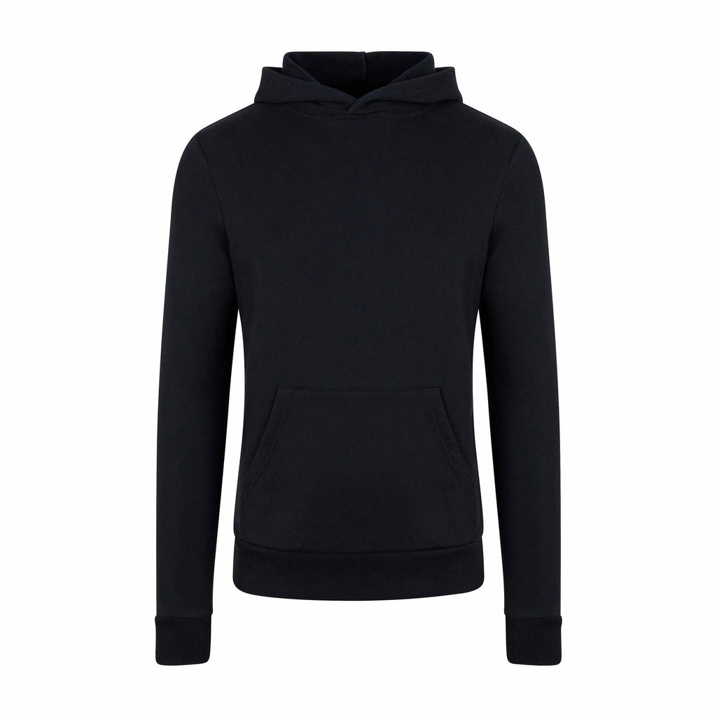Sweat à capuche en coton bio noir – Made in France