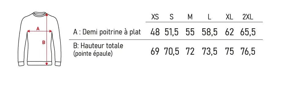 Sweat en coton bio bleu marine – Made in France