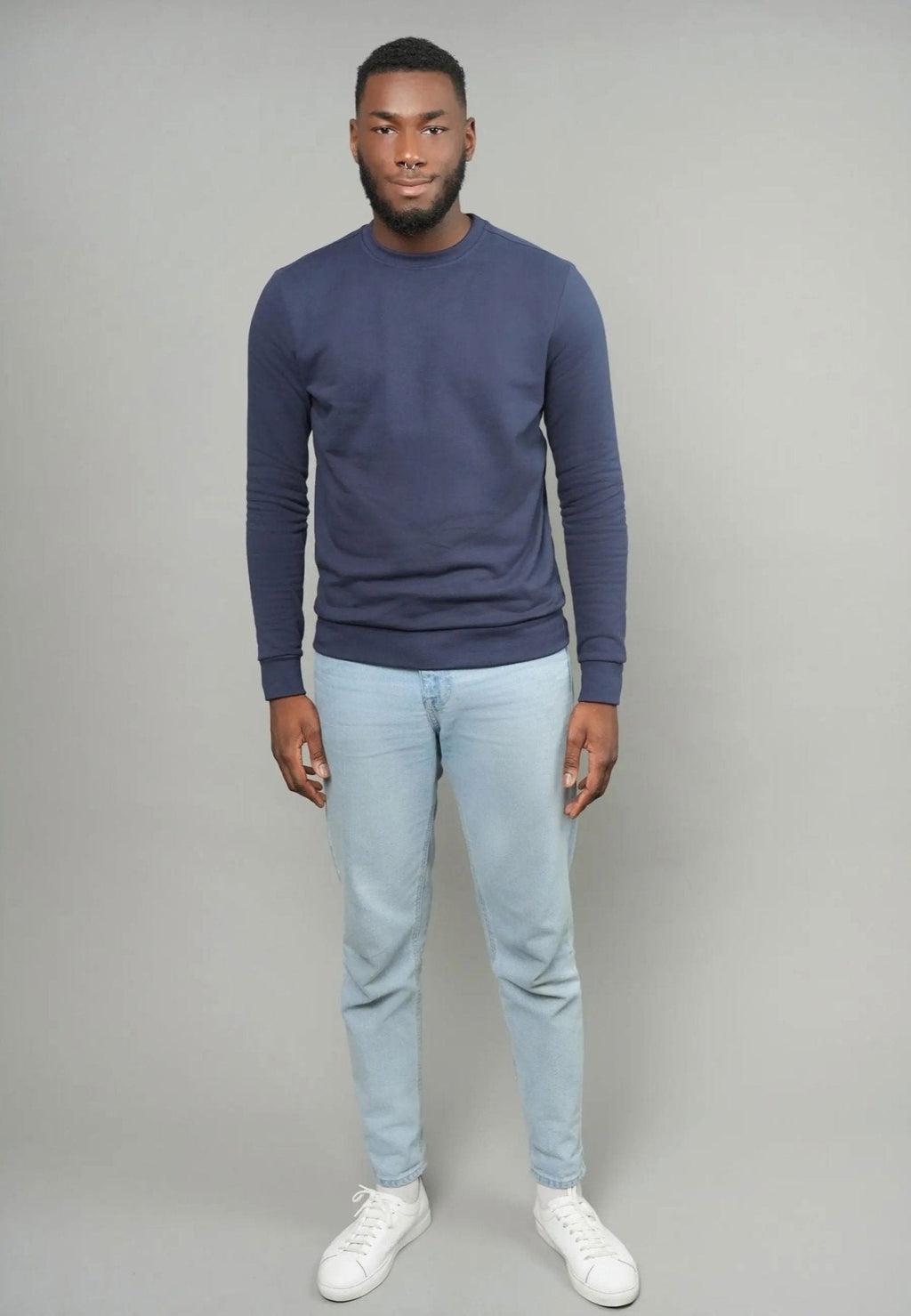 Sweat en coton bio bleu – Made in France