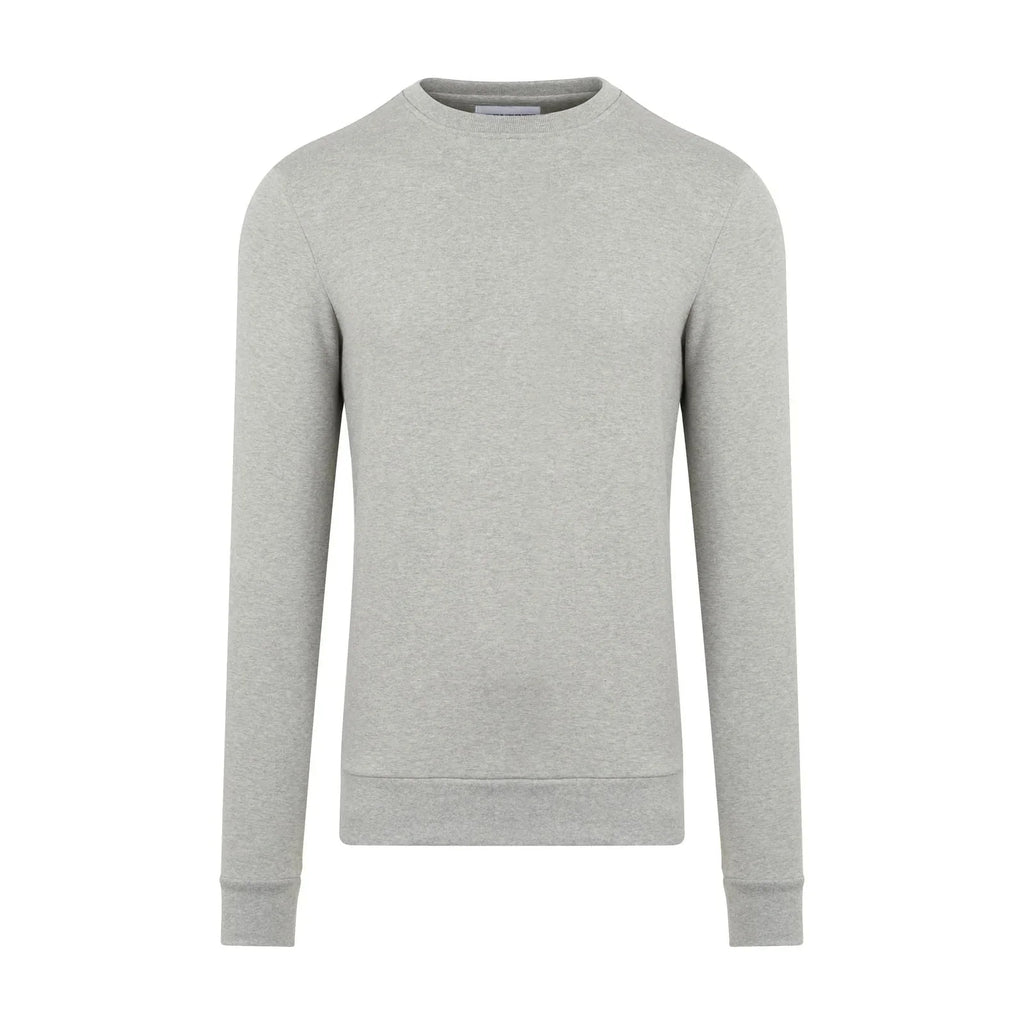 Sweat en coton bio gris chiné – Made in France