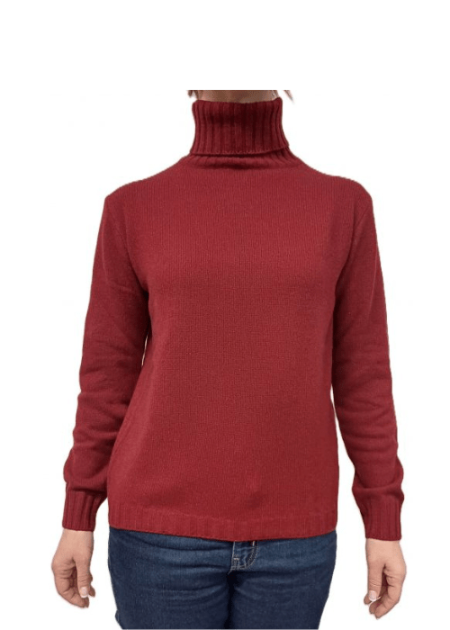 Pull col montant femme en cachemire régénéré – Lanaioli