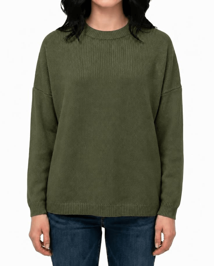 Pull oversize col rond femme en cachemire régénéré – Lanaioli