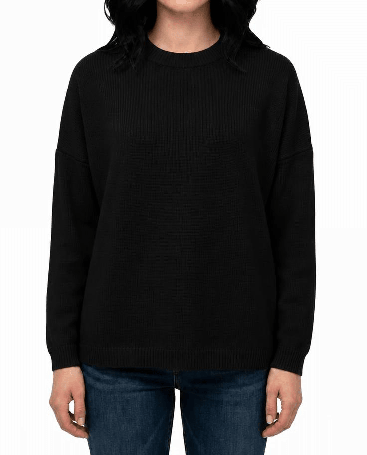 Pull oversize col rond femme en cachemire régénéré – Lanaioli