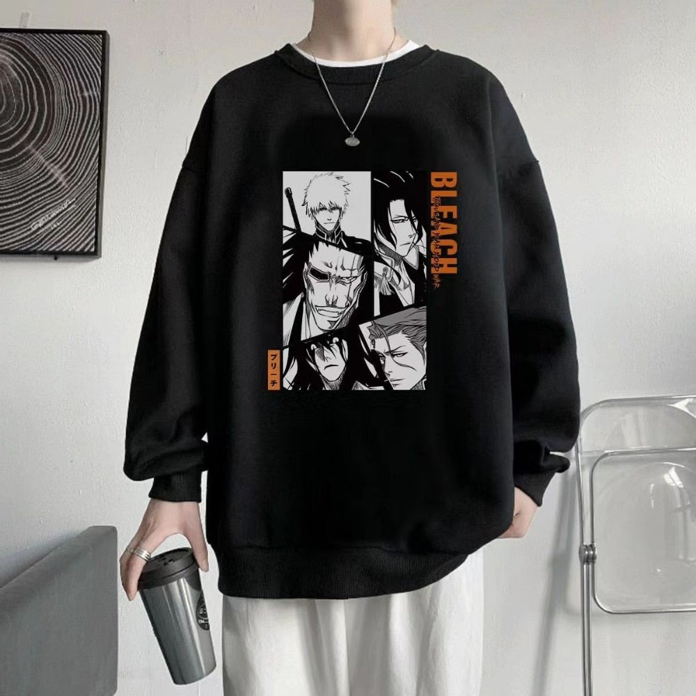 Bleach Simple Big Characters Sweatshirts-0