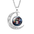 Demon Slayer Mugen No Train Moon Necklace-0