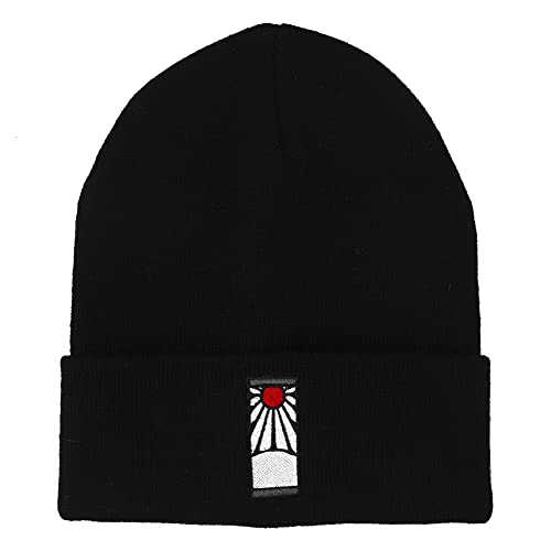 Demon Slayer Tanjiro Earring Embroidered Beanie-0