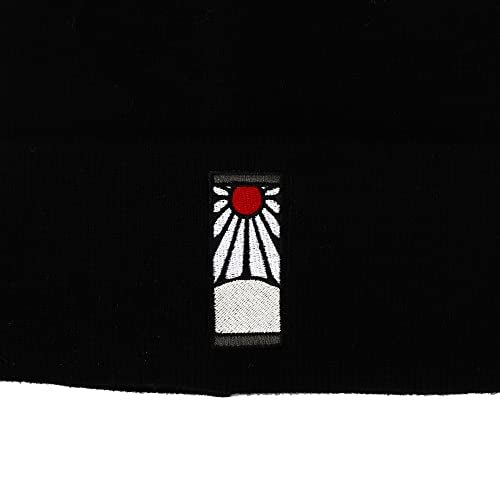 Demon Slayer Tanjiro Earring Embroidered Beanie-2