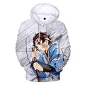 Demon Slayer Tanjiro Training 3D Hoodie-0