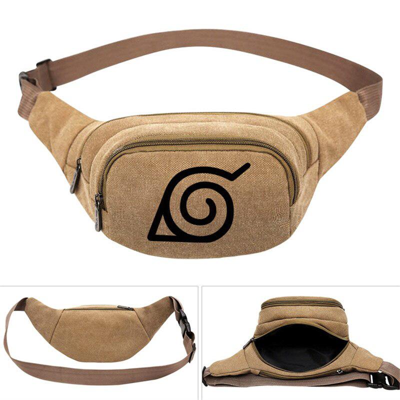 Naruto Konoha Canvas Fanny Pack-0