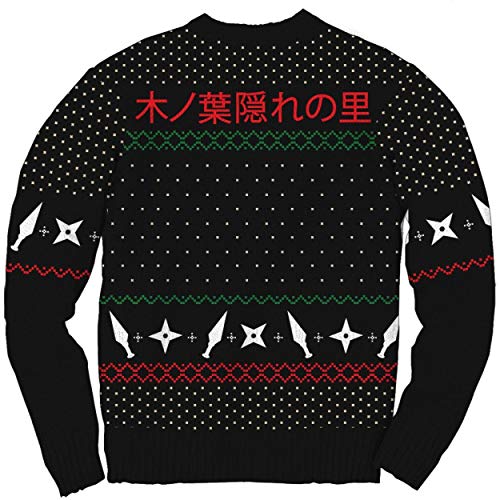Naruto Shippuden Hidden Leaf Pattern Christmas Sweater-1