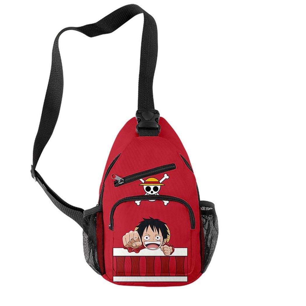 One Piece Chibi Luffy Crossbody Shoulder Bag-0