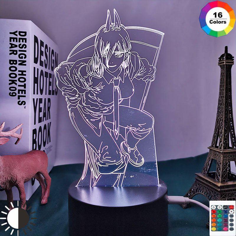 Power 3D Led Chainsaw Man-1