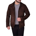 Men’s Dark Brown Suede Jacket-0