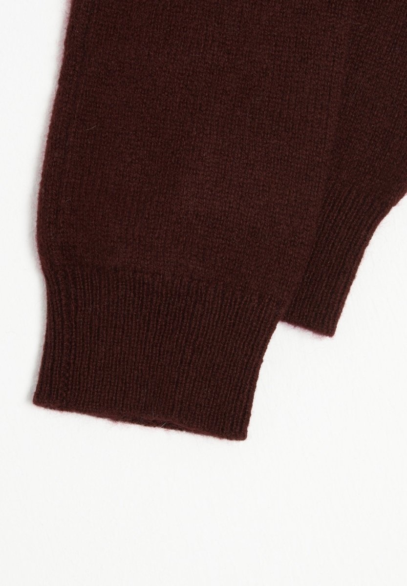 Mitaines unisexe en cachemire marron - UNI 3