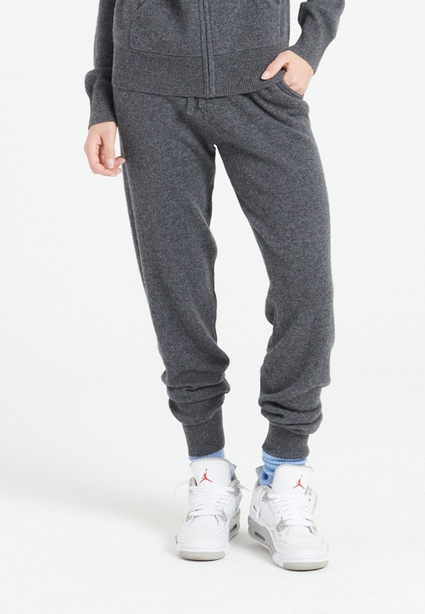 Pantalon femme en cachemire gris anthracite - LILLY 11
