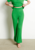 Pantalon femme en cachemire vert pomme - RIA 14