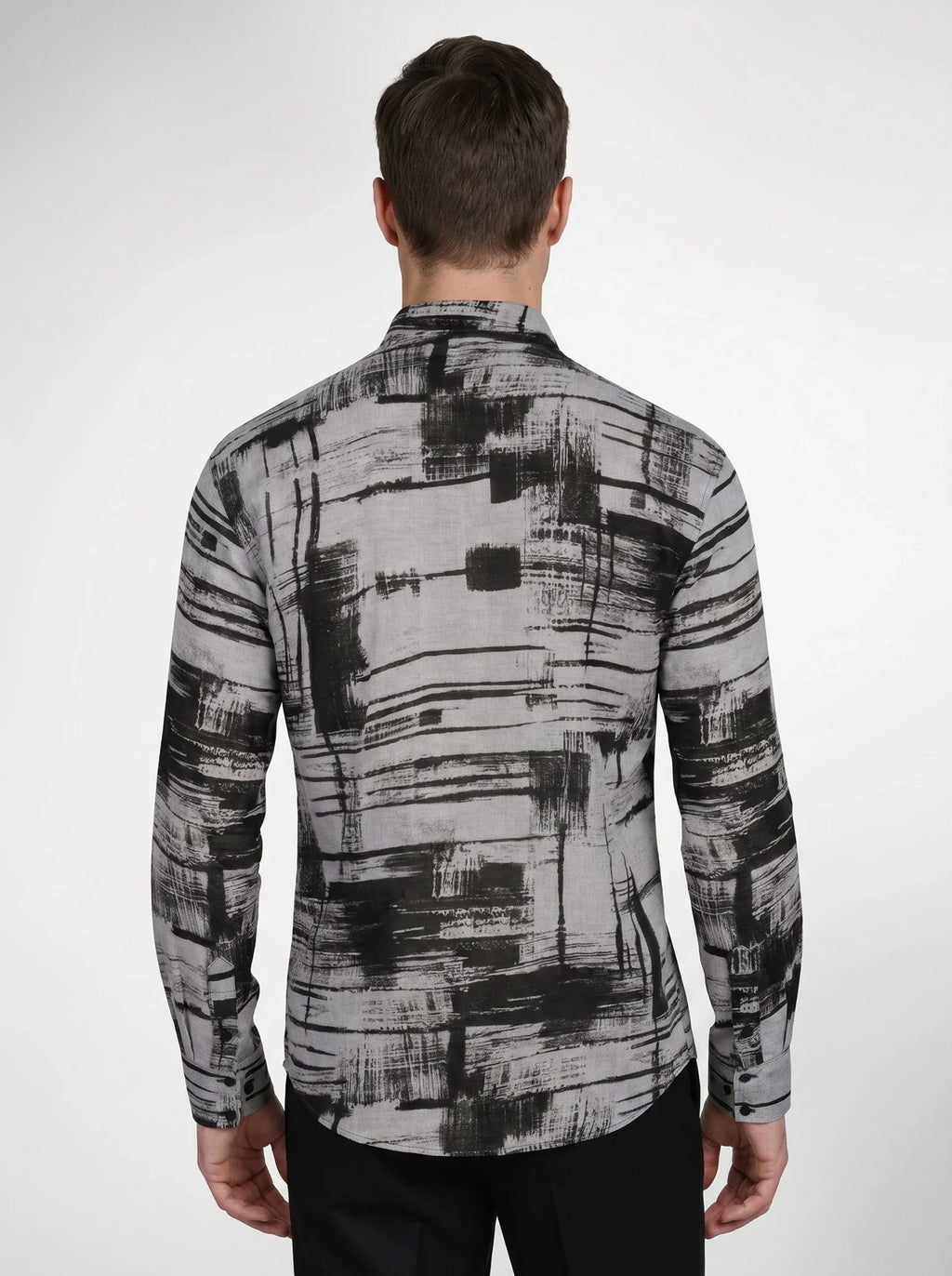 Chemise en lin Geometric Harmony – Made in France
